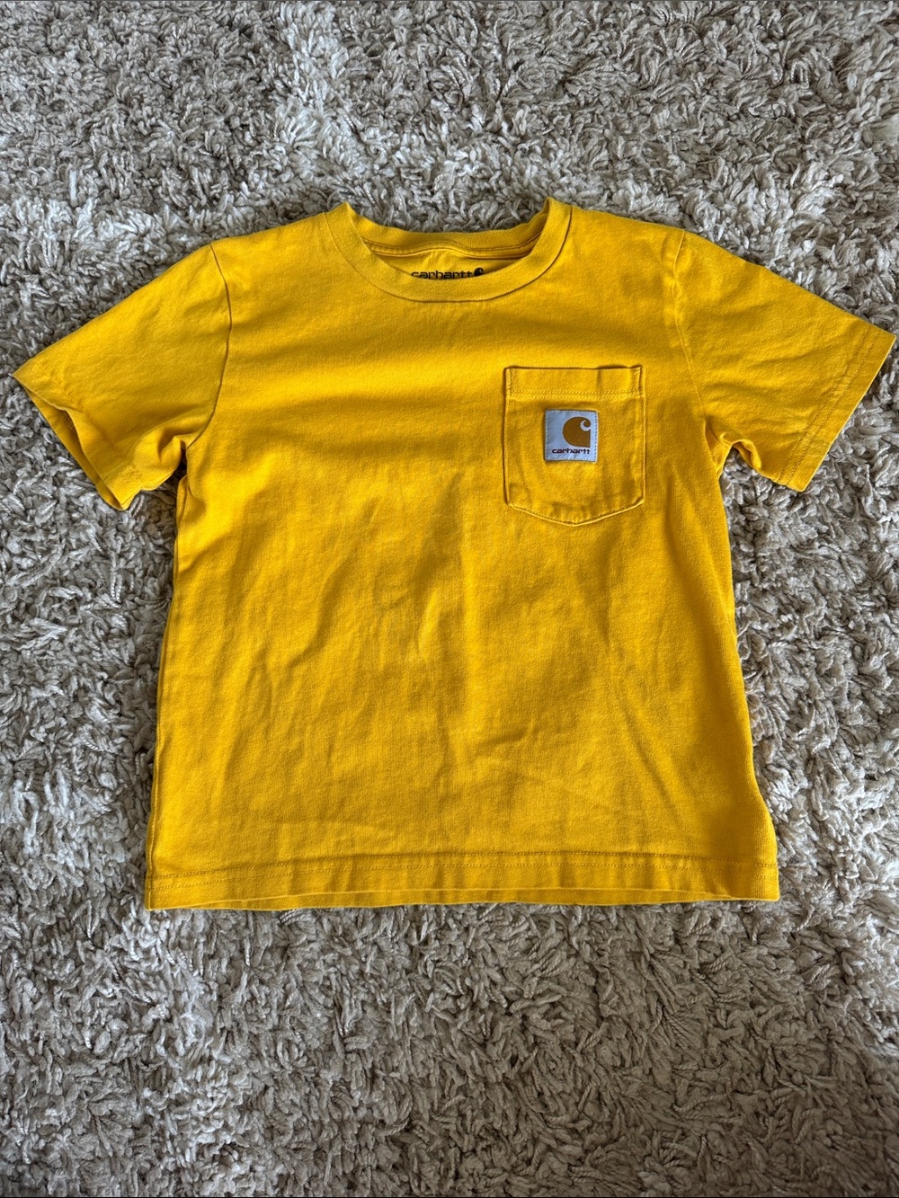 Carhartt Kids' Bright Yellow Pocket Tee